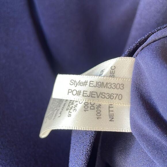 Eliza J Ruffle Trim Sleeveless Crepe Dress Size 12 - Picture 6 of 9